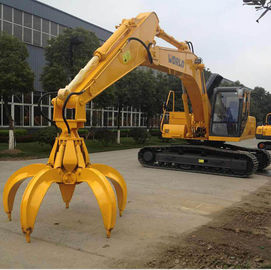 চীন Orange peel grab bucket excavator rotating hydraulic grab সরবরাহকারী