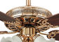 Electroplated Rose Gold Modern Ceiling Fan Light Fixtures with Iron , Acrylic সরবরাহকারী