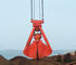 16T Mechanical Clamshell Grab Bucket 10m³  For Bulk Cargo Crane , Customized Color সরবরাহকারী