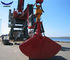 Red Hydraulic Drive Clamshell Grab Bucket for Excavator or Crane Handling Rock and Scrap 1.6m³ সরবরাহকারী