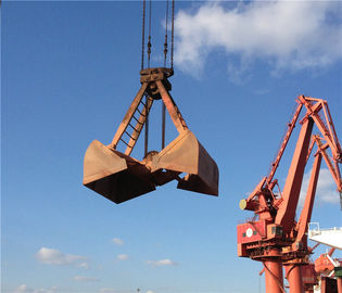চীন 16T Mechanical Clamshell Grab Bucket 10m³  For Bulk Cargo Crane , Customized Color সরবরাহকারী