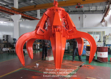 চীন 10T Electro Hydraulic Orange Peel Crane Grabs For Steel Scrap High Efficiency সরবরাহকারী