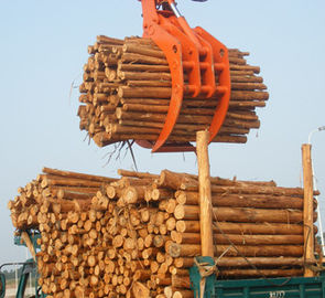 চীন Powerful Excavator Grab Attachment Hydraulic Timber Grab / Excavators Wood Grapple সরবরাহকারী