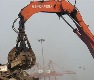 চীন Hydraulic or Mechanical Excavator Orange Peel Grab for Handling Scrap Metal , Waste Lump সরবরাহকারী