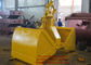 Construction Equipments Excavator Clamshell Hydraulic Grab Bucket Customized Color সরবরাহকারী